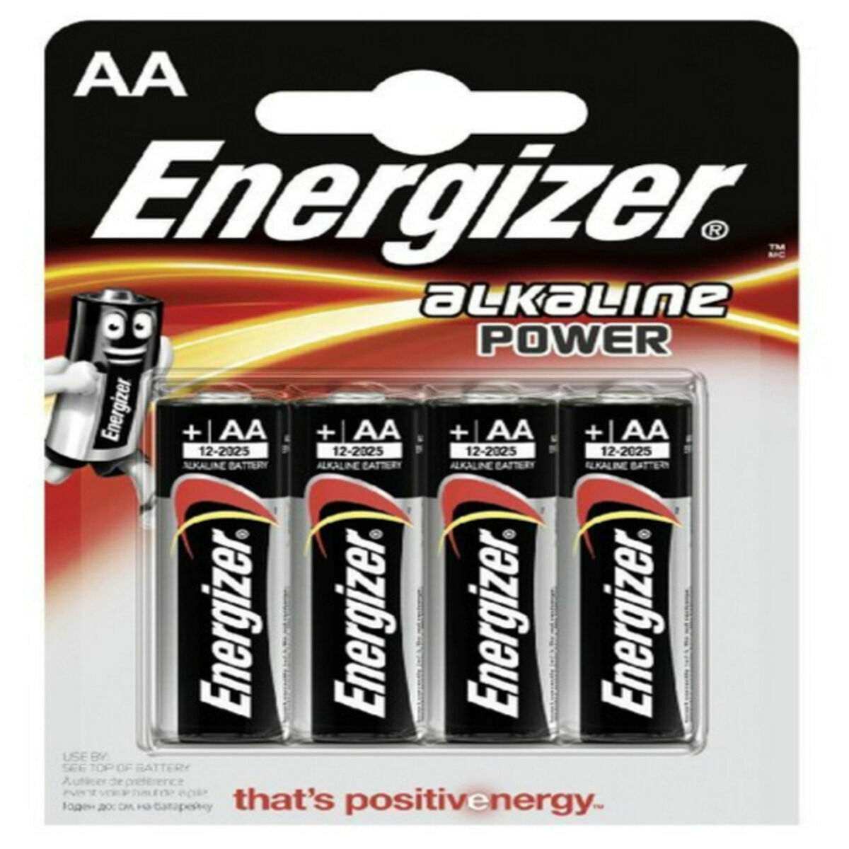 Alkaliska Batterier Energizer 90080 1,5 V AA LR6 (4 antal)