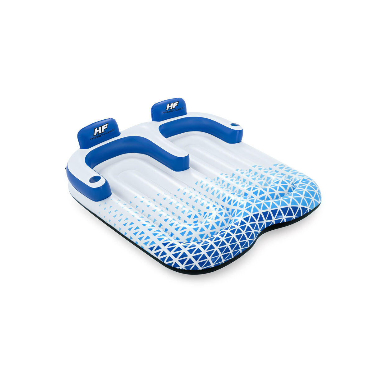 Bestway Uppblåsbar Dubbel Solstol Hydro-Force 196x193 cm Strand och Pool 43534 - 11