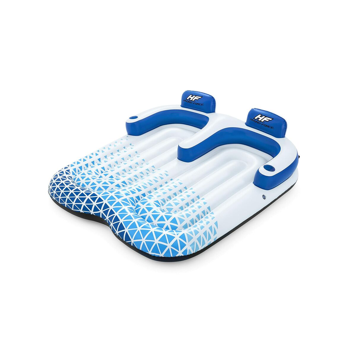 Bestway Uppblåsbar Dubbel Solstol Hydro-Force 196x193 cm Strand och Pool 43534 - 12