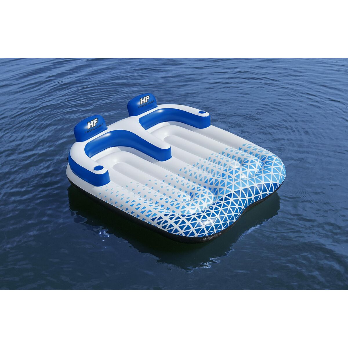 Bestway Uppblåsbar Dubbel Solstol Hydro-Force 196x193 cm Strand och Pool 43534 - 14