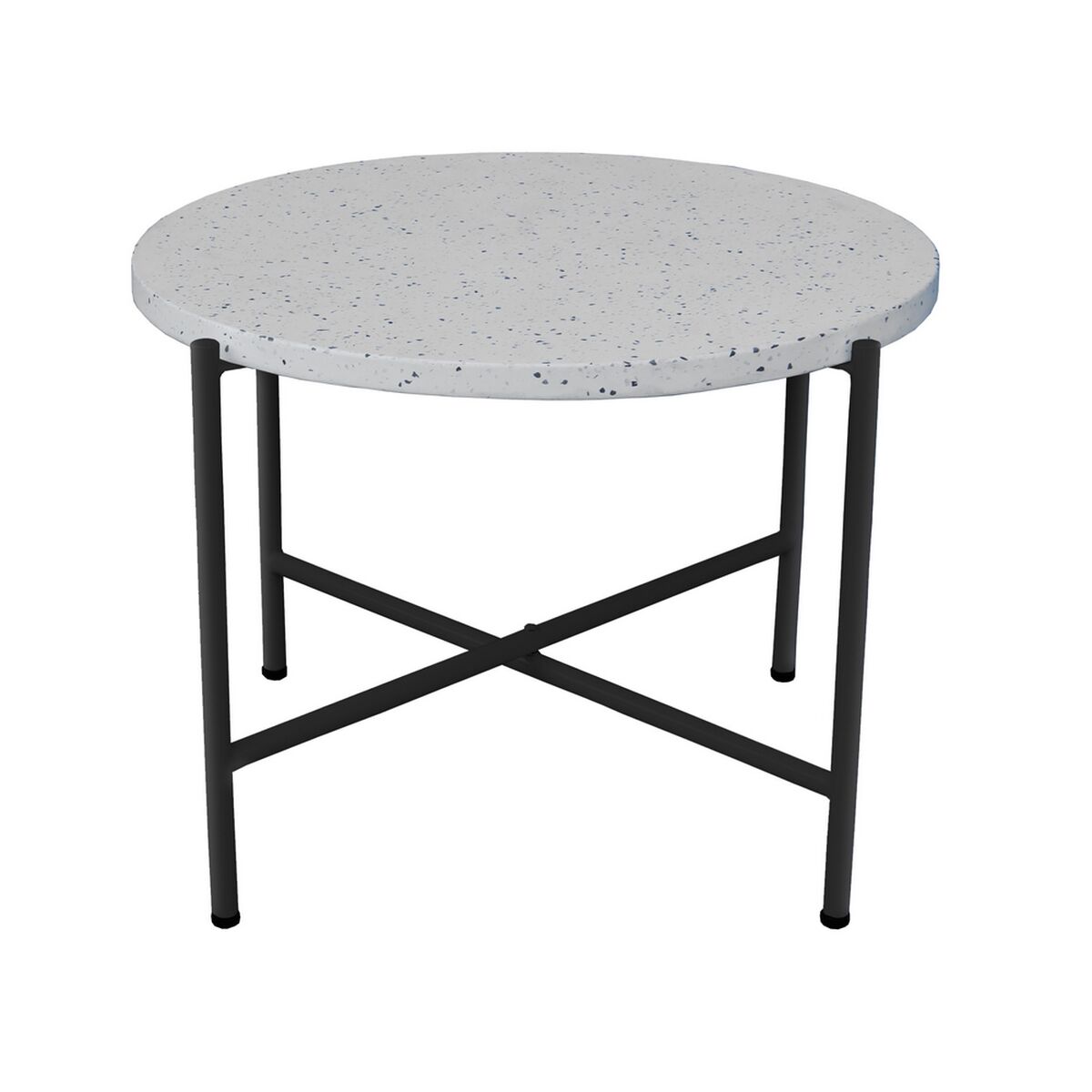Sidobord Terrazzo Svart 60 x 60 x 45 cm