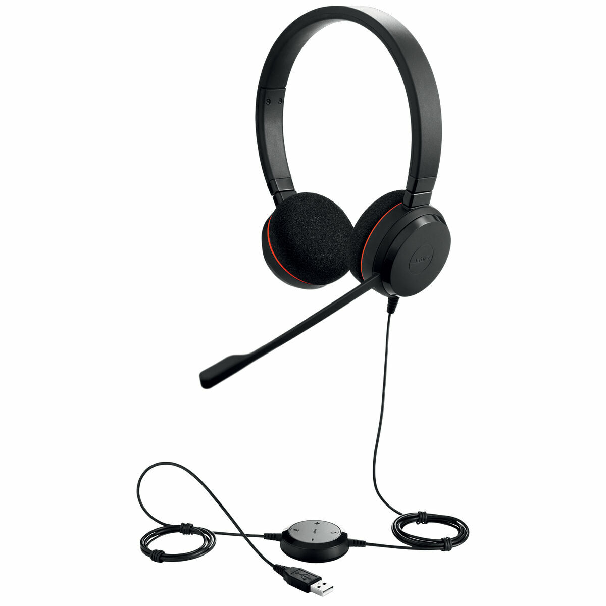 Hörlurar med Mikrofon Jabra Evolve 20 MS Svart - 2