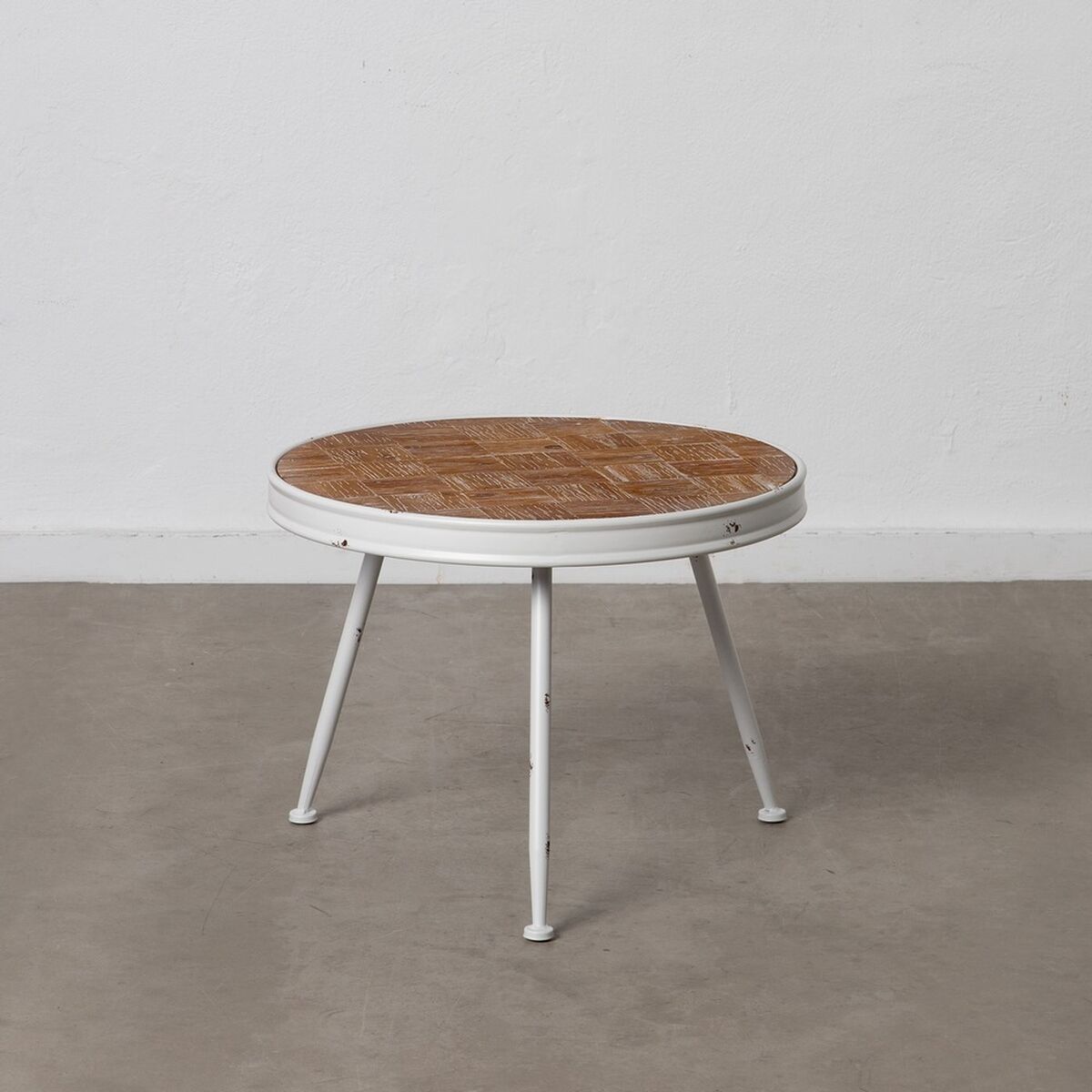 Soffbord Vit Naturell 60 x 60 x 45 cm - 2