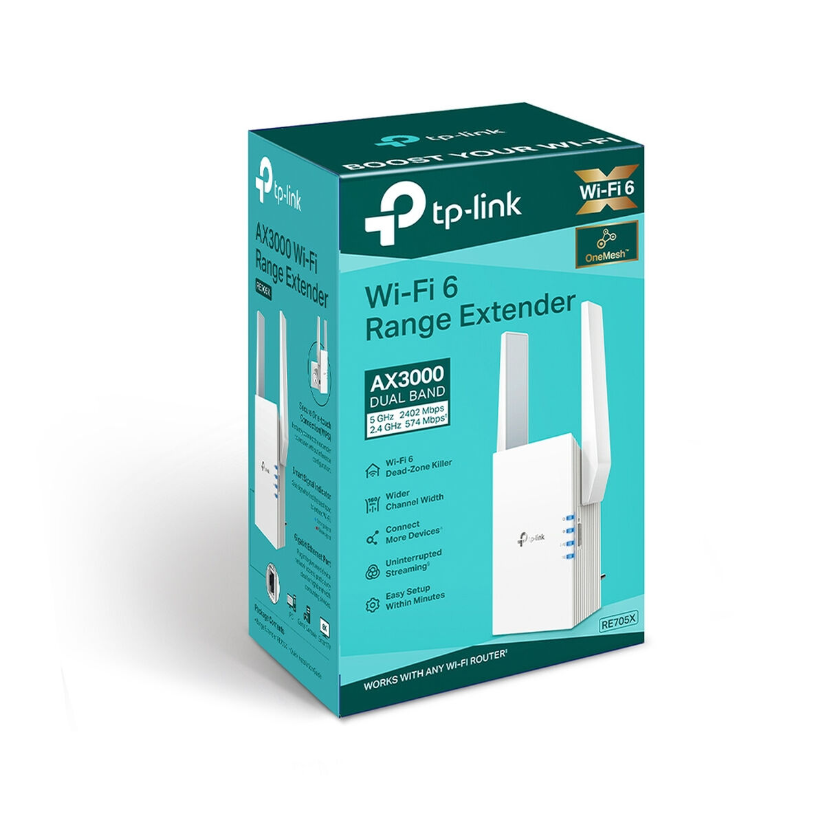 Anslutningspunkt TP-Link RE705X Vit