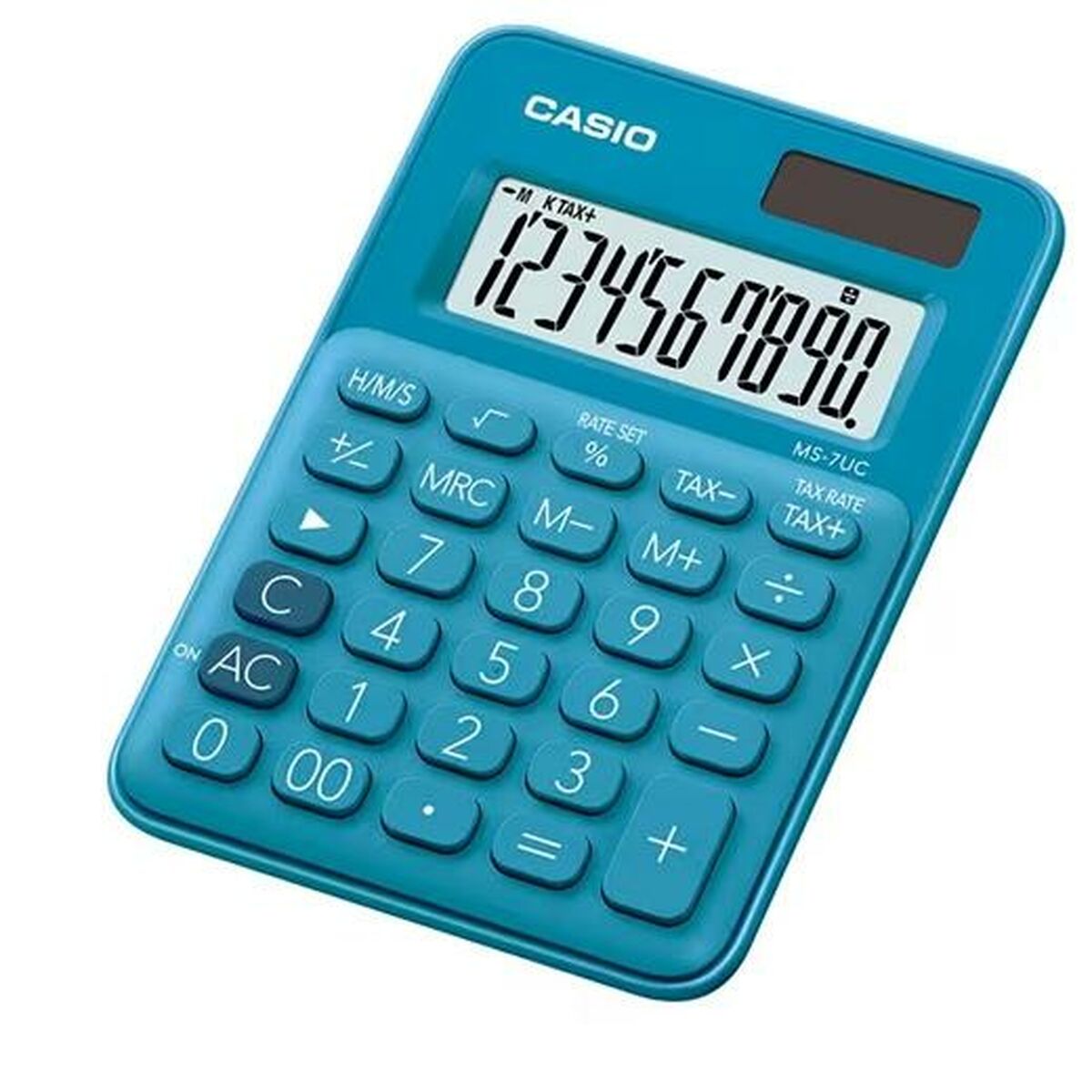 Kalkylator Casio MS-7UC Blå Plast