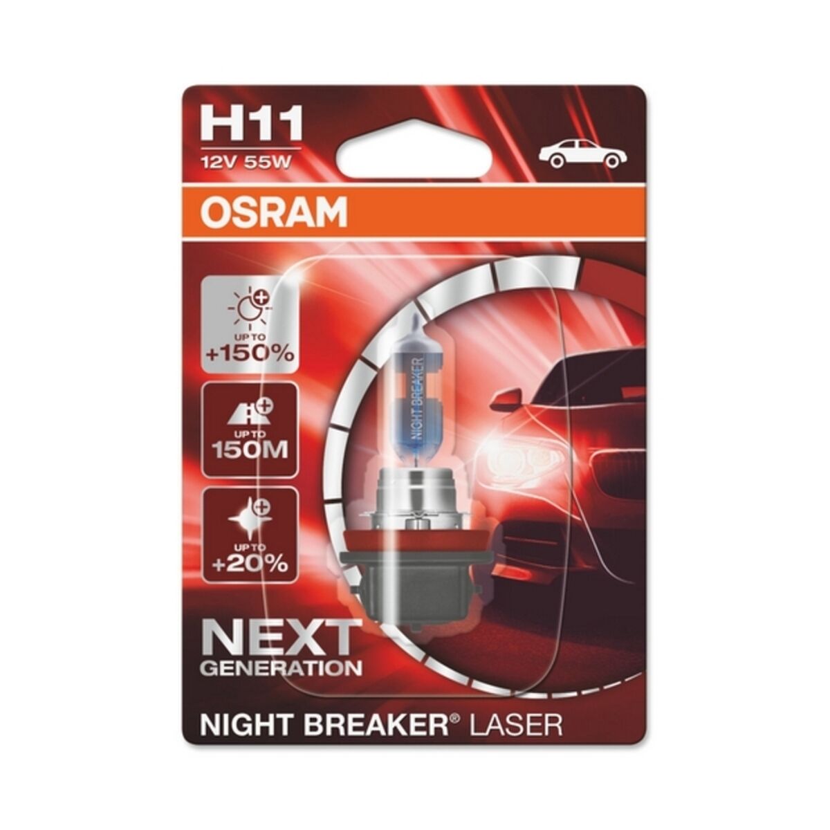 Glödlampa för bil Osram 64211NL H11 12V 55W 3200K - 9