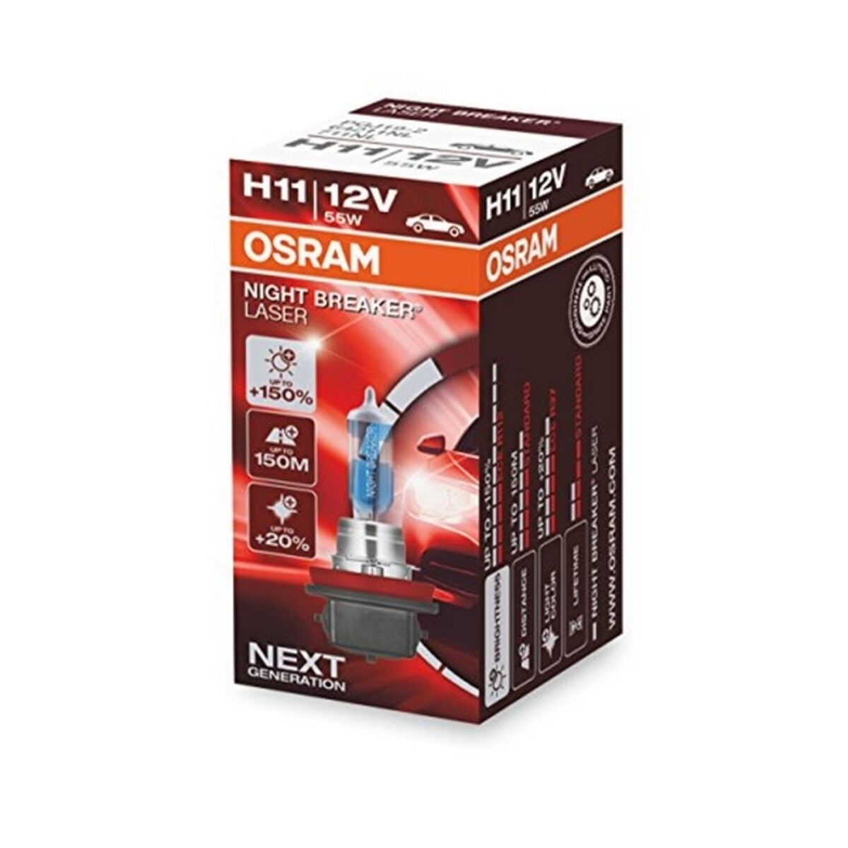 Glödlampa för bil Osram 64211NL H11 12V 55W 3200K - 11