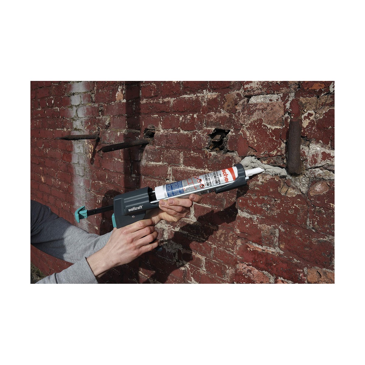 Silikonpistol Wolfcraft mg 600 pro Svart - 2