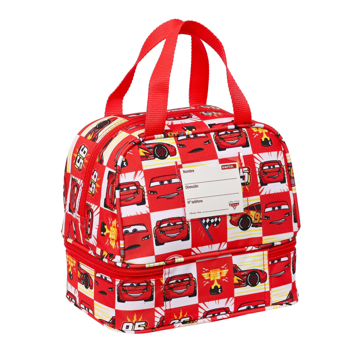 Lunchlåda Cars Let's race Vit Röd 20 x 20 x 15 cm - 5