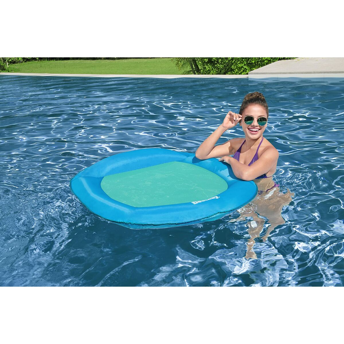 Bestway Luftmadrass Flex' n Fold 106x95 cm Strand och Pool 43551 - 7