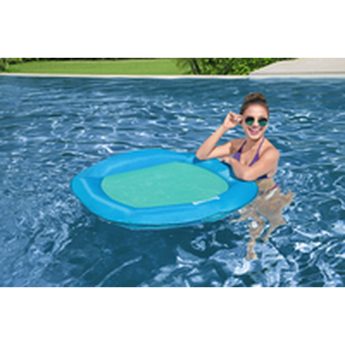 Bestway Luftmadrass Flex' n Fold 106x95 cm Strand och Pool 43551 - 15