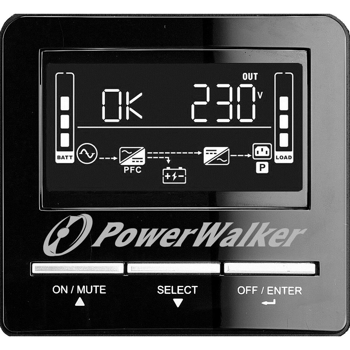 System för Avbrottsfri Strömförsörjning Interaktiv (UPS) Power Walker VI 1500 CW FR 1050 W - 4