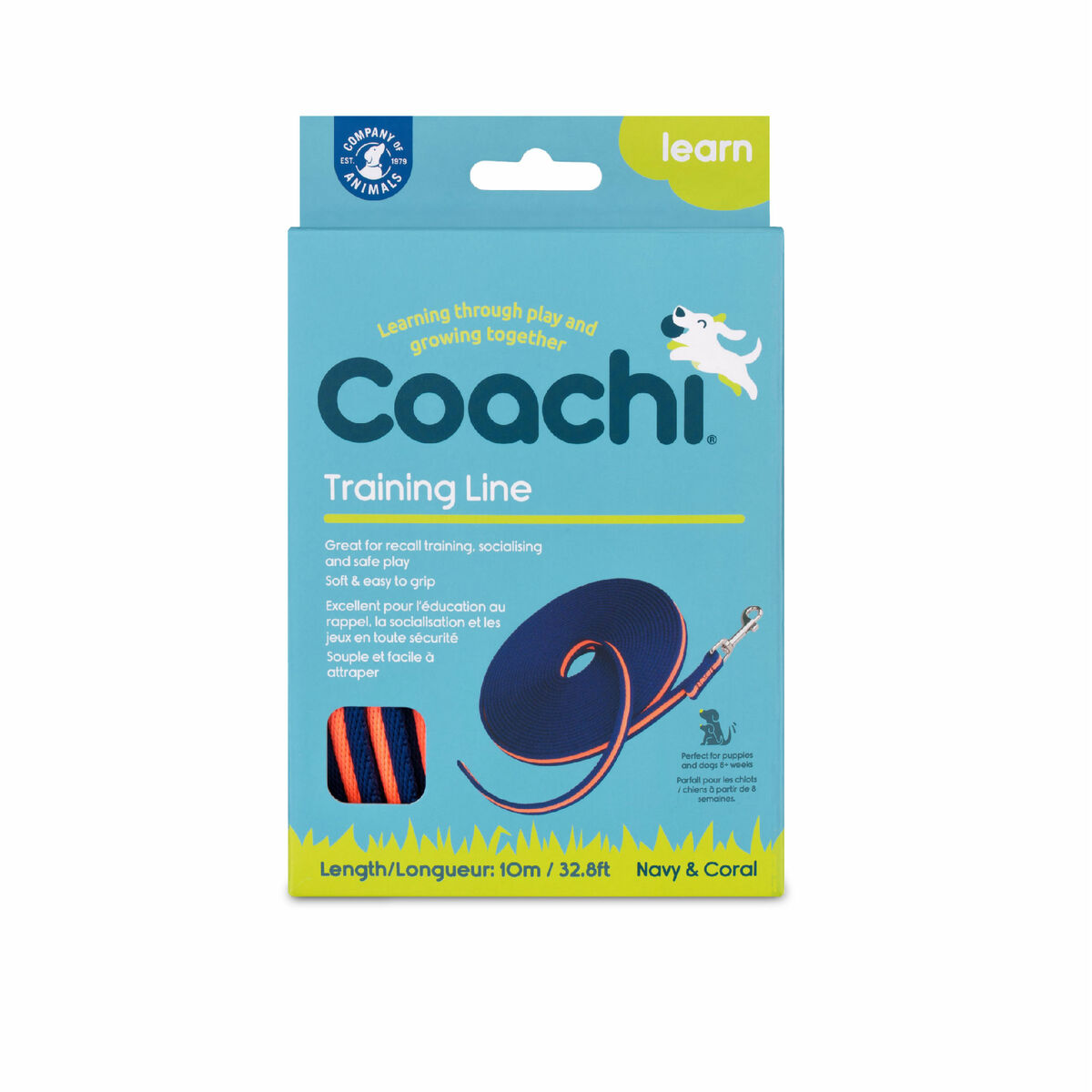 Övningskoppel Coachi Blå 10m Träning - 8