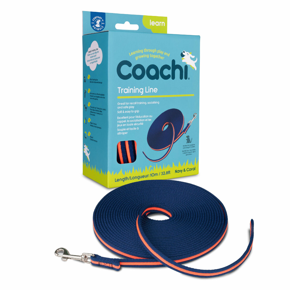 Övningskoppel Coachi Blå 10m Träning - 6