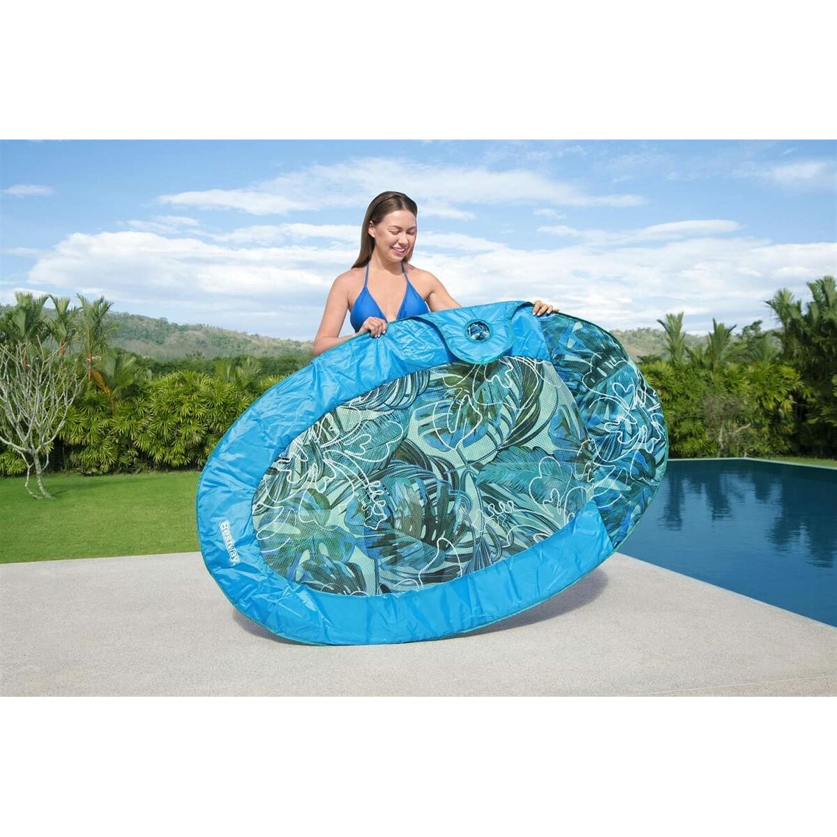 Bestway uppblåsbar madrass Flex' n Fold 171x94 cm Strand och Pool 43552 - 5