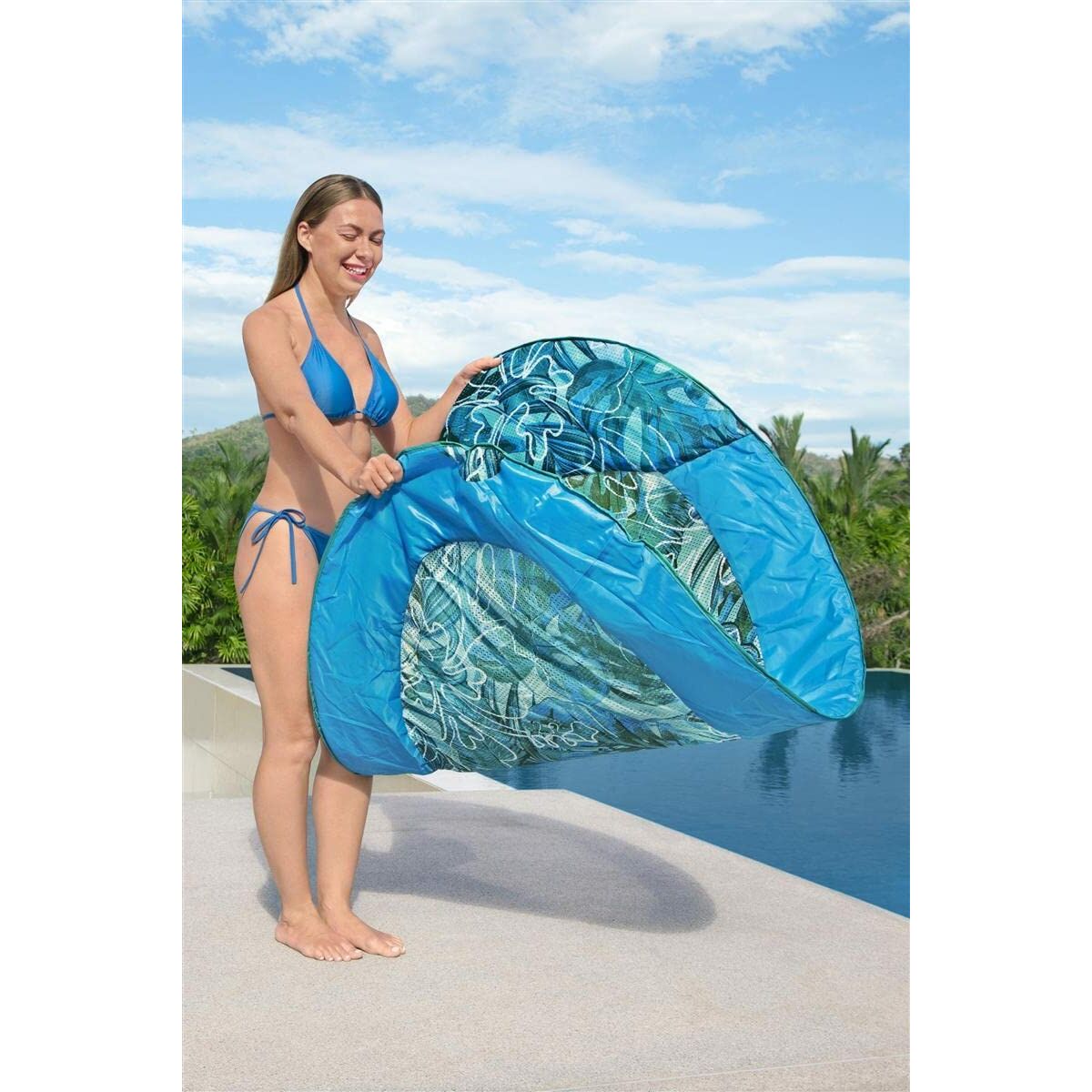 Bestway uppblåsbar madrass Flex' n Fold 171x94 cm Strand och Pool 43552 - 3