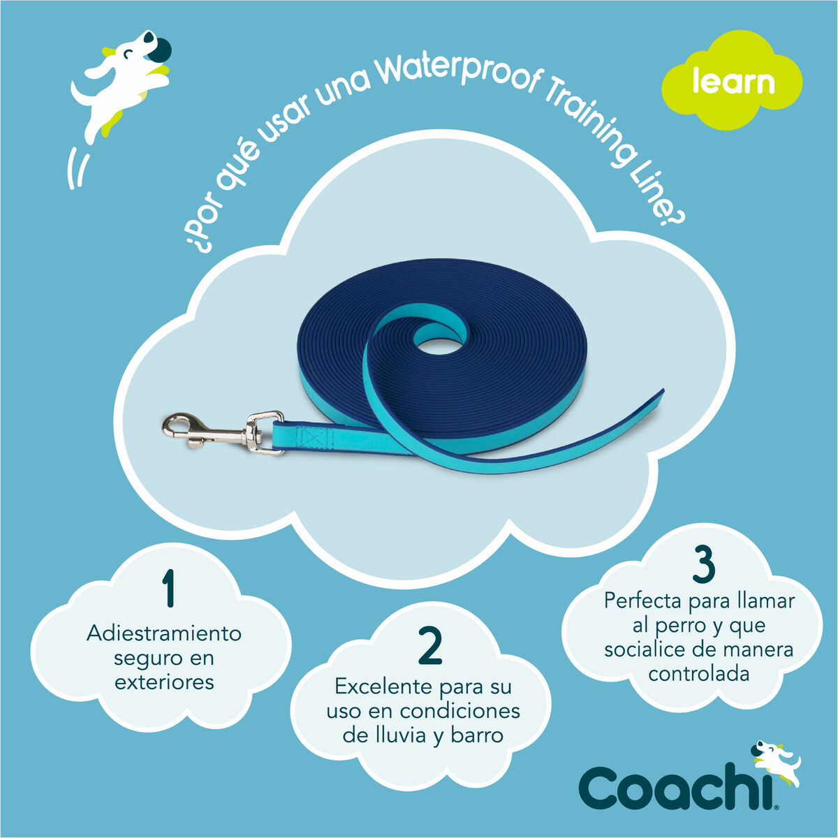 Övningskoppel Coachi Blå Träning - 9