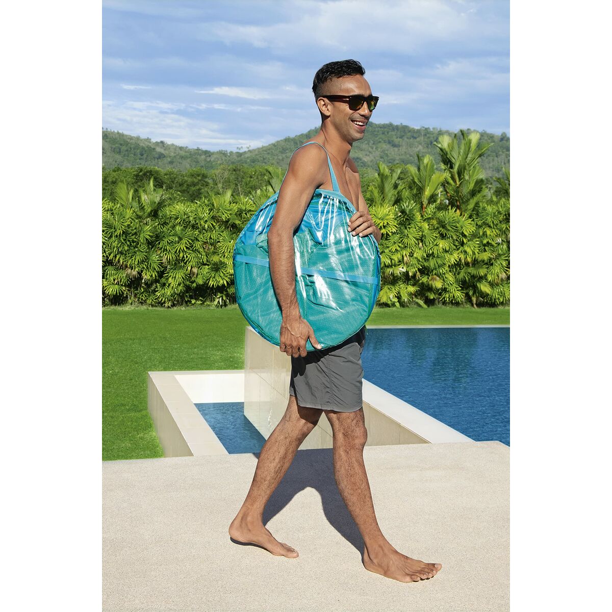 Bestway Deluxe Flex 'n Fold Luftmadrass 171x94 cm för Strand och Pool 43553 - 2