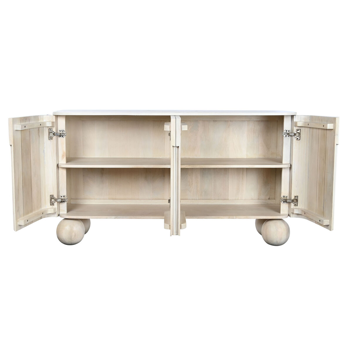 Skänk Home ESPRIT Vit Mangoträ 150 x 40 x 84 cm - 8