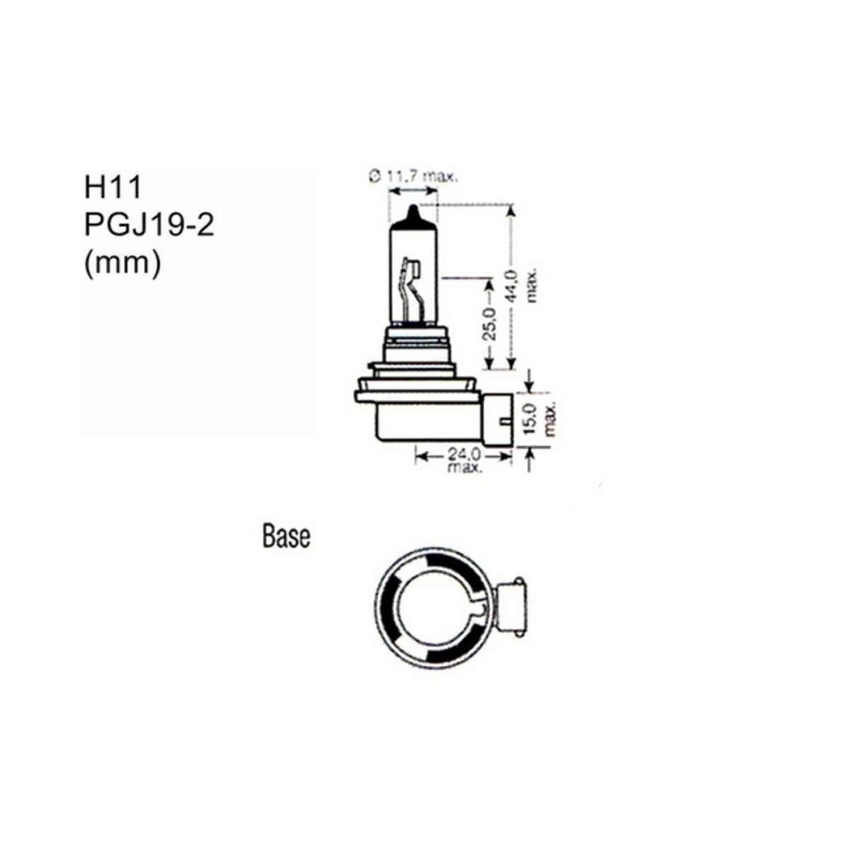 Glödlampa för bil M-Tech PTZSW11-DUO 12 V Bakre del Halogen 55 W - 11