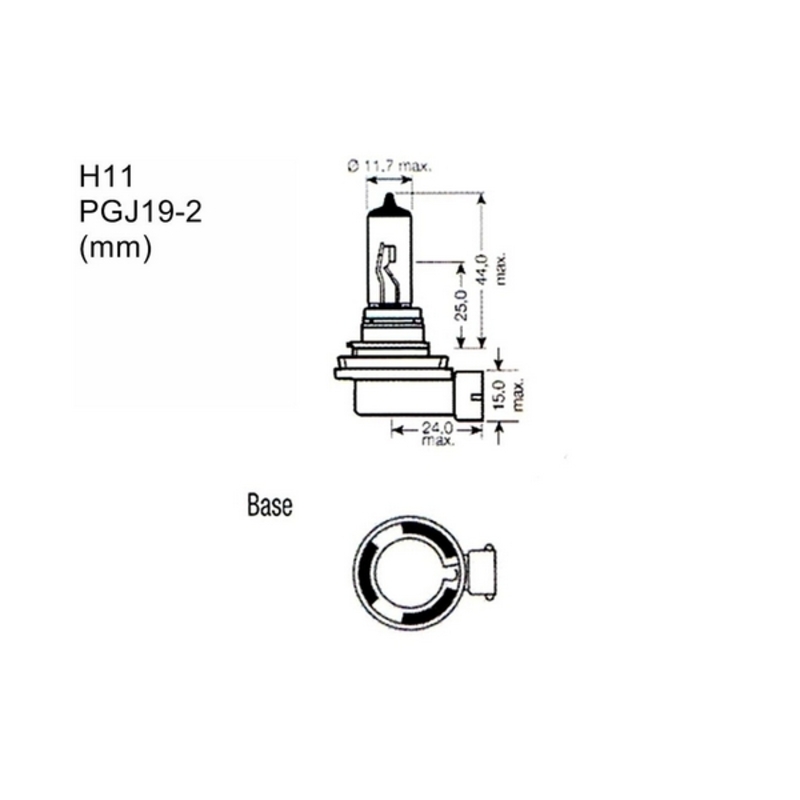 Glödlampa för bil M-Tech PTZSW11-DUO 12 V Bakre del Halogen 55 W - 4