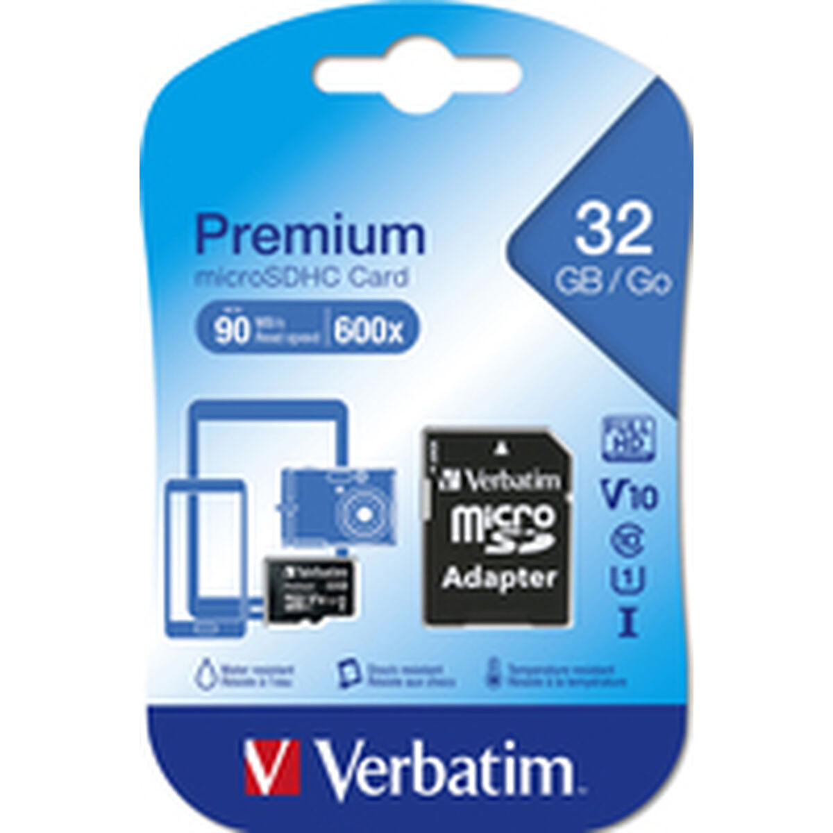 Micro-SD Minneskort med Adapter Verbatim 44083 - 4