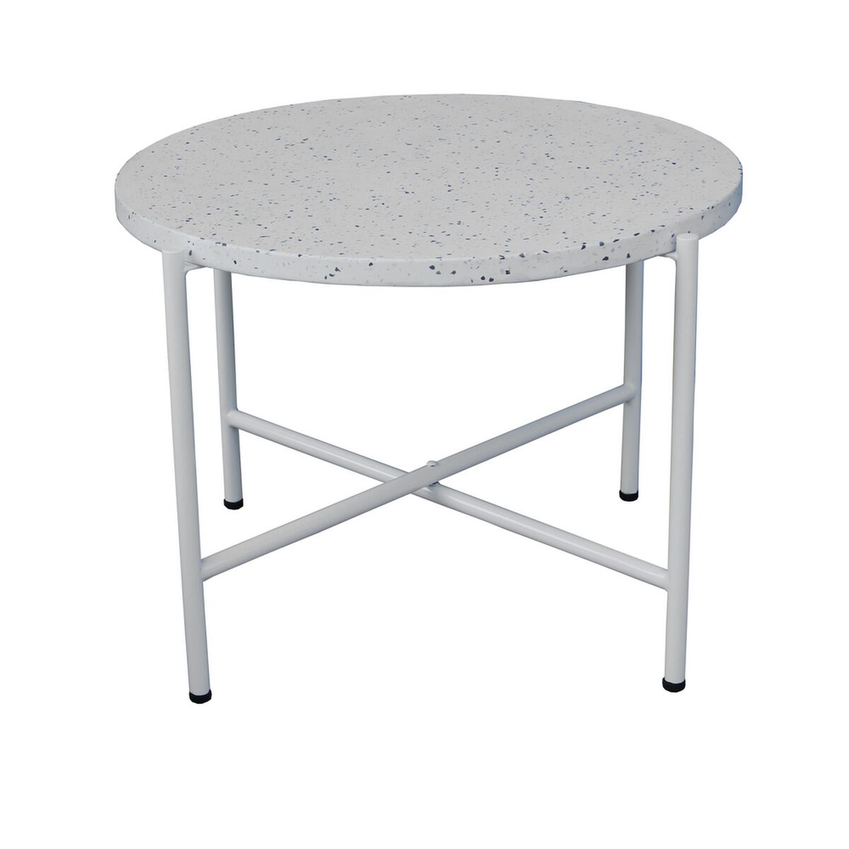Sidobord Terrazzo Vit 60 x 60 x 45 cm