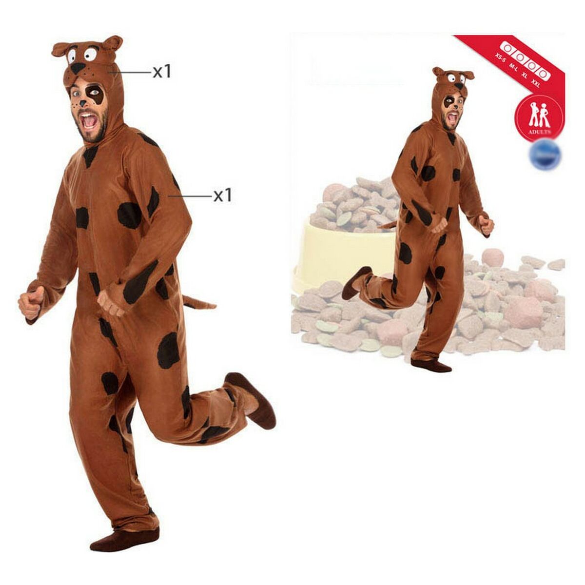 Maskeraddräkt vuxna Dog - 2