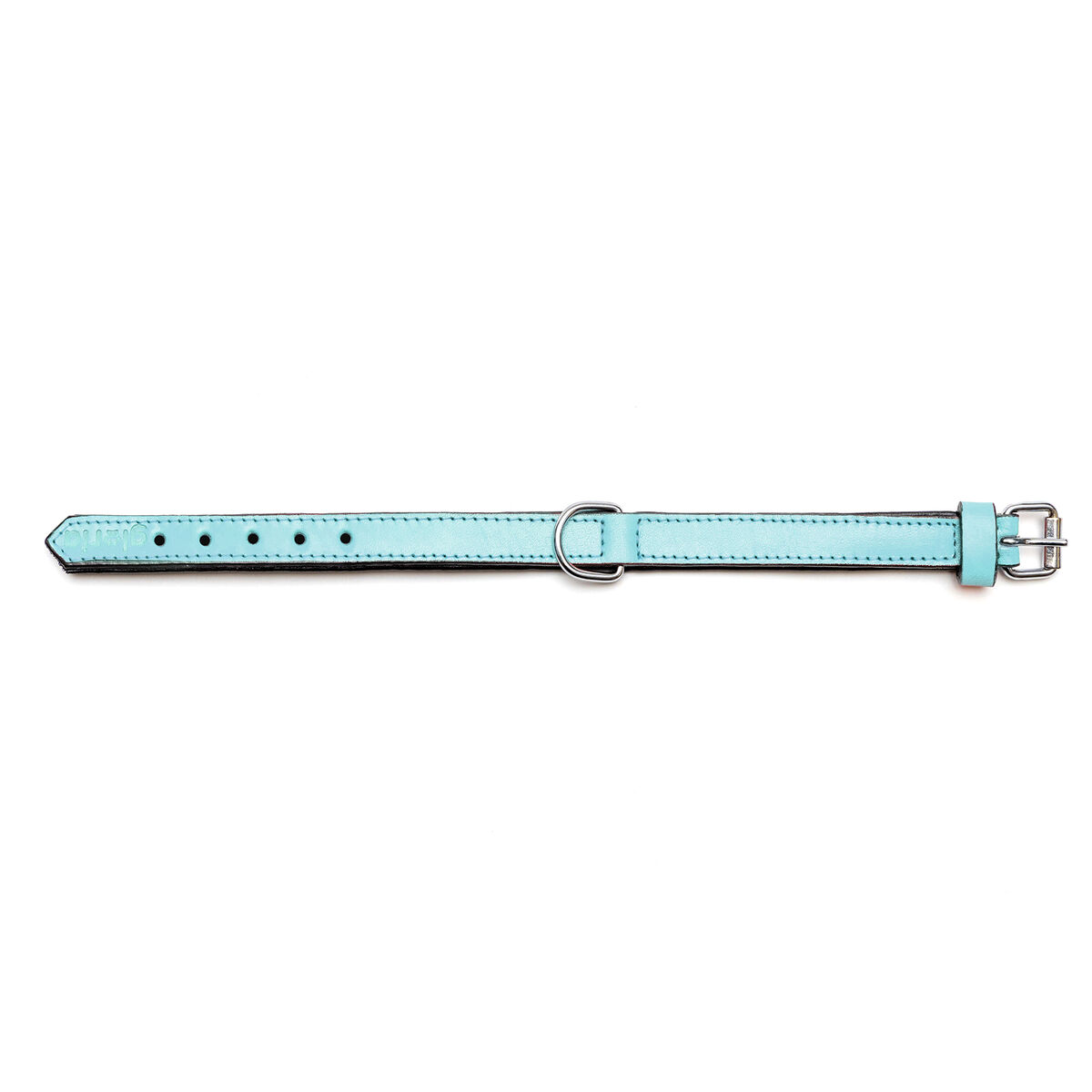 Hundhalsband Gloria 30 cm Vadderad Läder Blå - 2