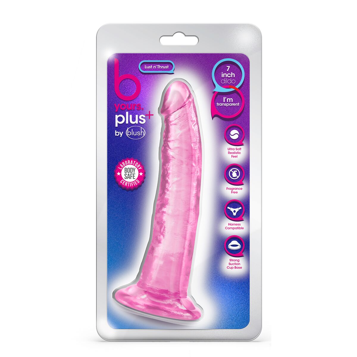Dildo Blush Yours Plus Rosa - 3