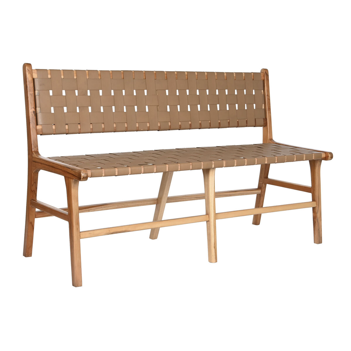 Bänk DKD Home Decor Beige Kolonial 140 x 59 x 89 cm