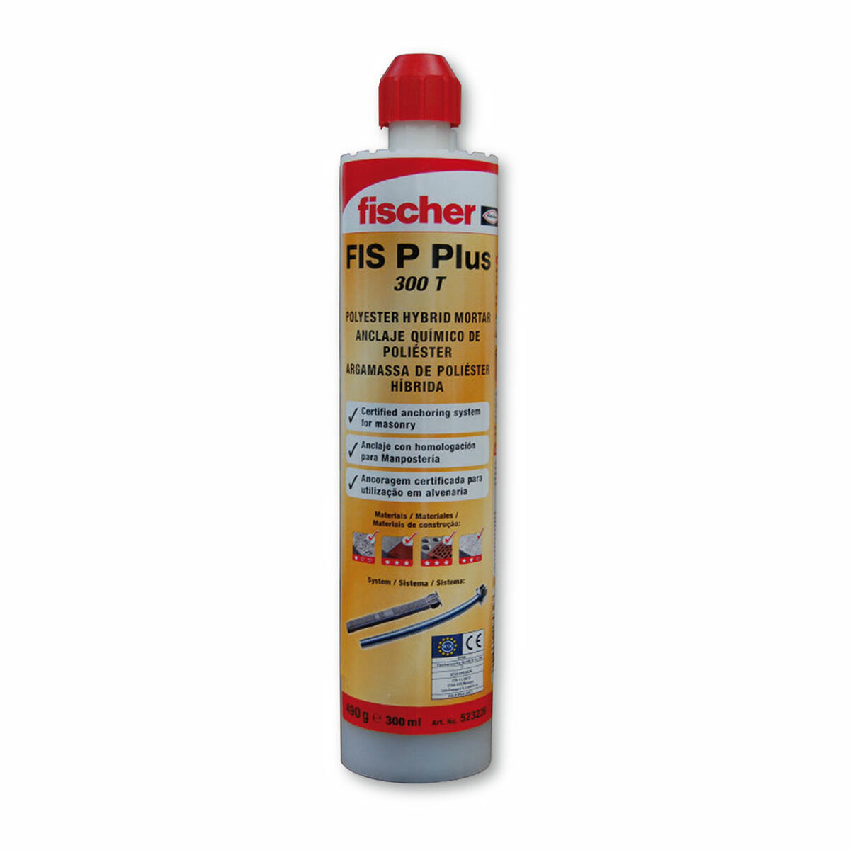 Kemisk dymling Fischer 300 ml Väggfäste