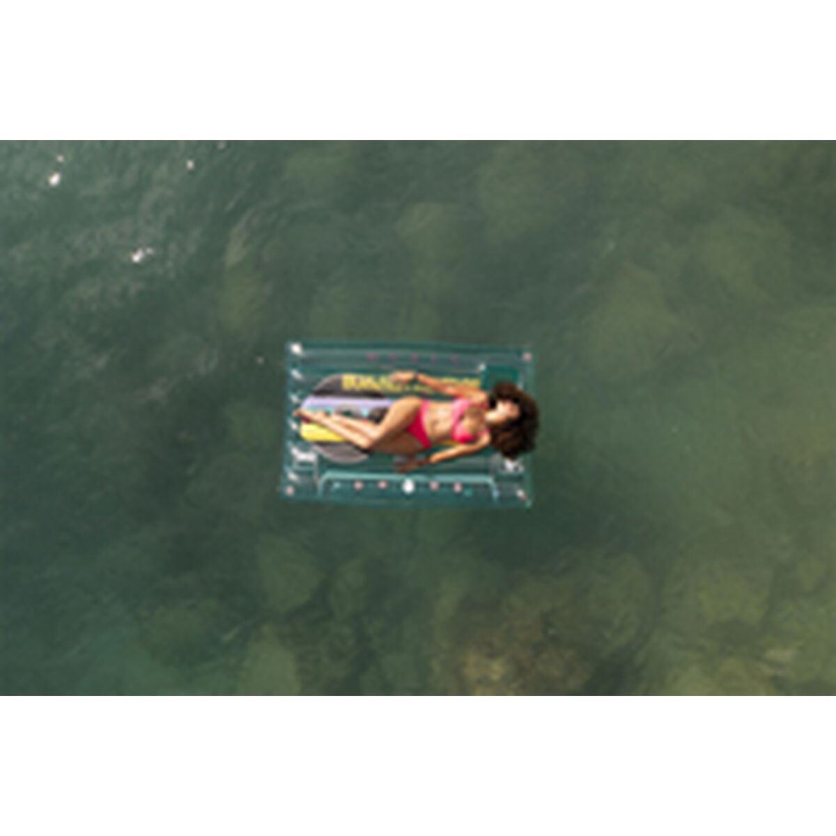 Bestway Uppblåsbar Madrass Retro Kassett 174x117 cm Strand och Pool 43649 - 14