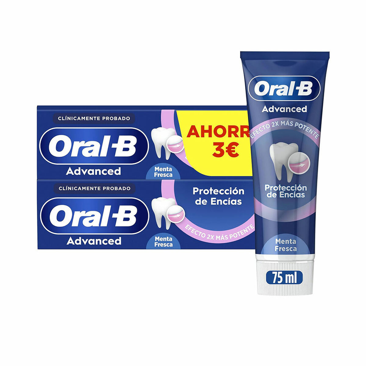 Tandkräm tandköttsvård Oral-B ADVANCED 75 ml 2 antal