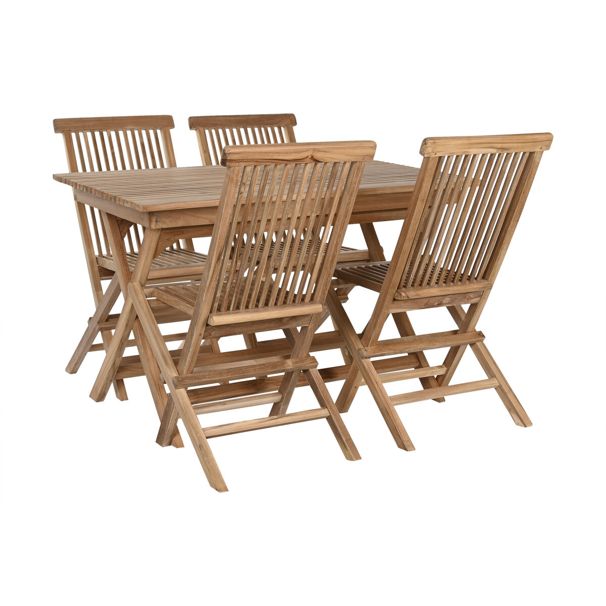 Bordsgrupp med 4 stolar Home ESPRIT 120 x 70 x 75 cm