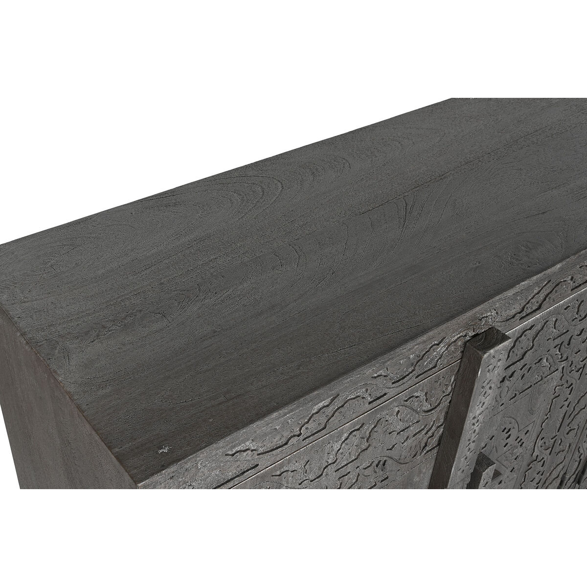 Skänk Home ESPRIT Grå Ljusbrun Trä 175 x 40 x 90 cm 175,5 x 40 x 90 cm - 3