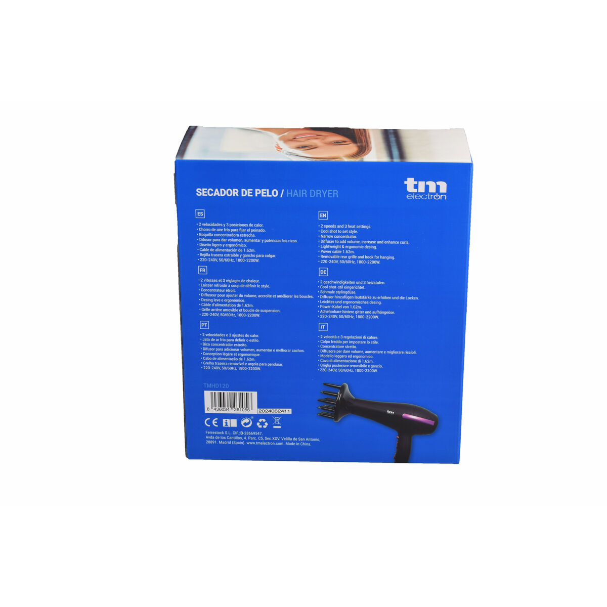 Hårtork TM Electron 1800-2200 W - 9