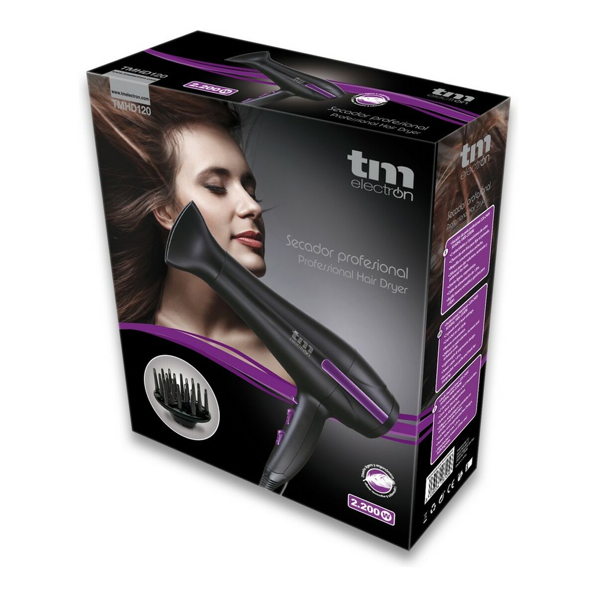 Hårtork TM Electron 1800-2200 W - 14