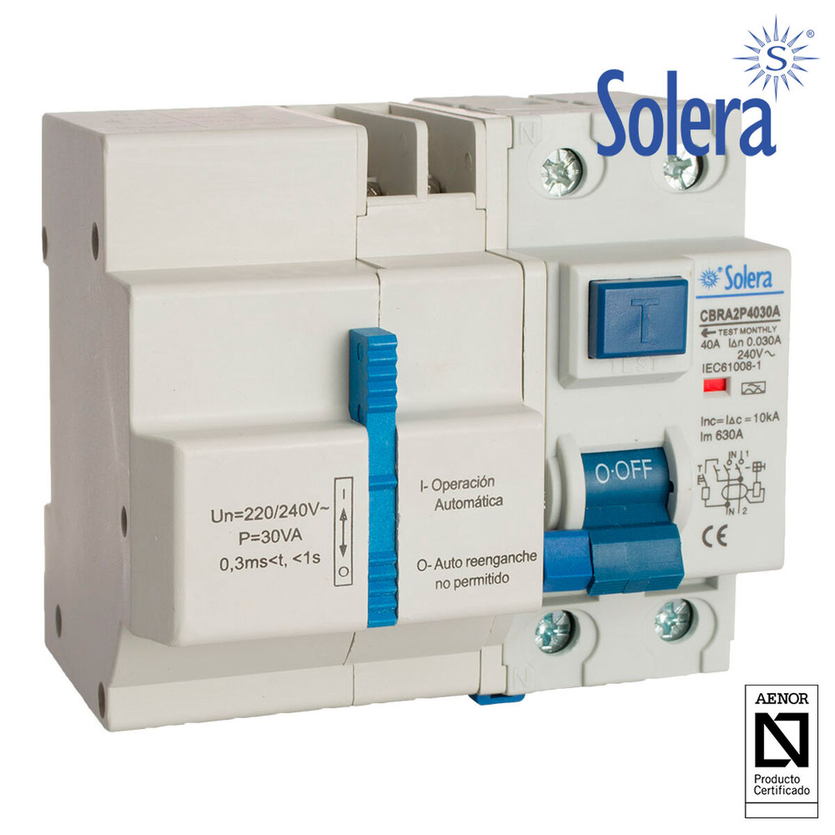 Residential Differential Circuit Breaker Solera cbra2p4030a