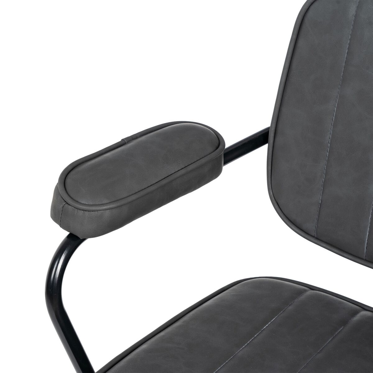 Kontorsstol 56 x 56 x 92 cm Svart - 7