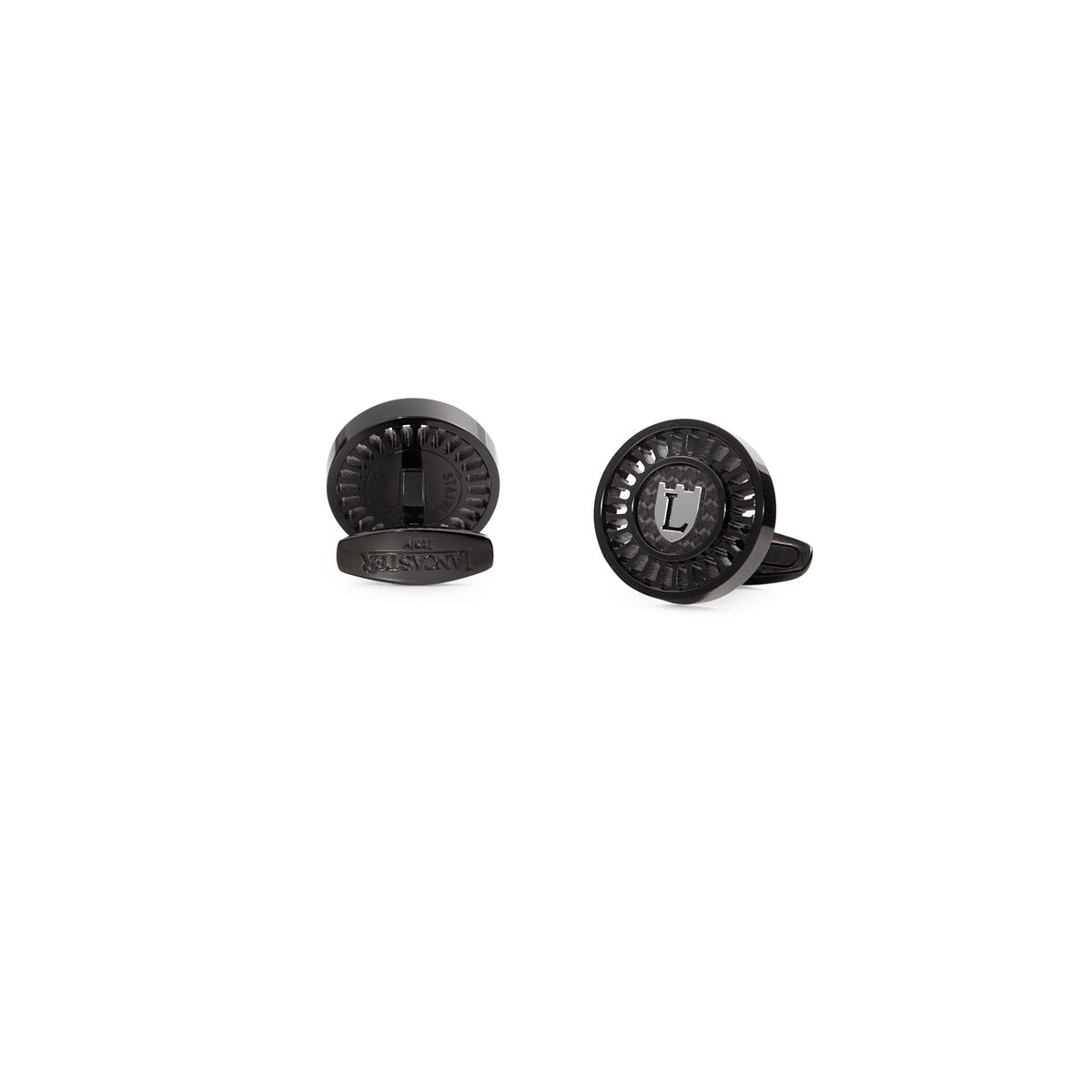 Manschettknappar Lancaster GLA012BK 2 cm - 3