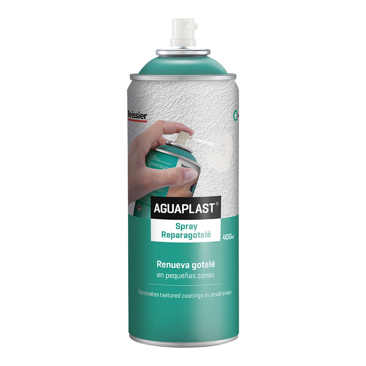 Sprejfärg Aguaplast Gotelé 70606-001 Vit 400 ml - 2
