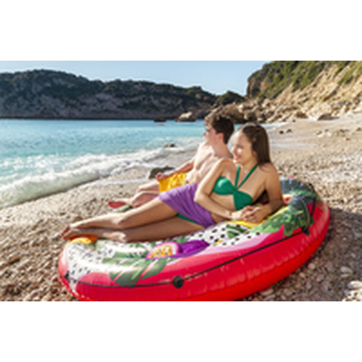 Bestway Inflatable Float Island med Rep Passion Frukt D188cm Strand och Pool 43720 - 12