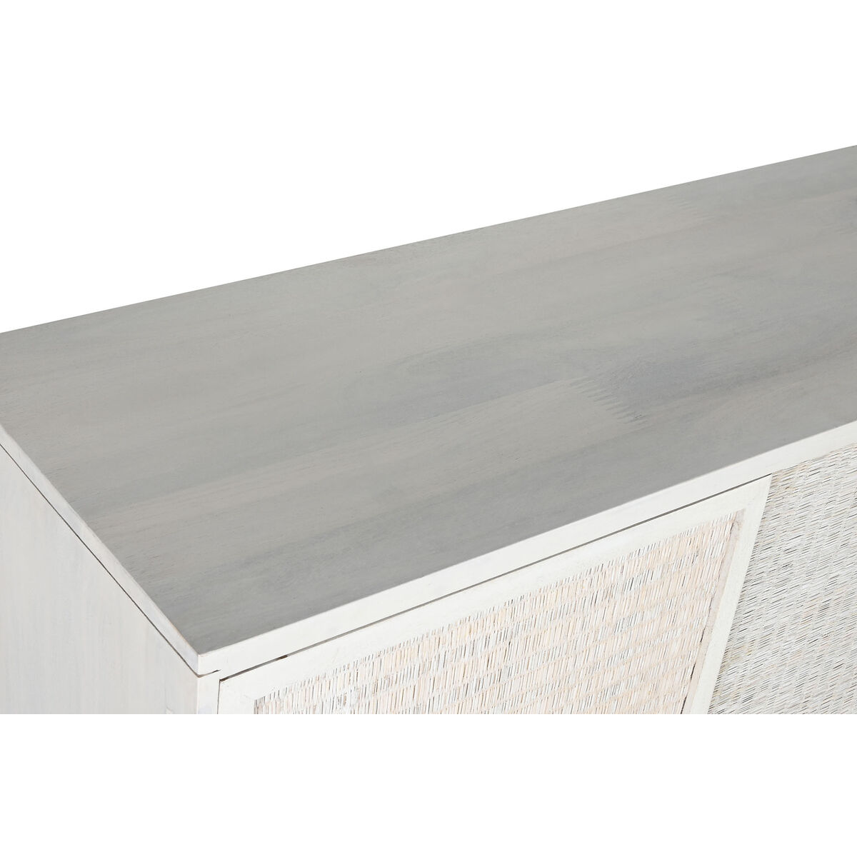 Skänk Home ESPRIT Vit Rattan Mangoträ 155 x 40 x 80 cm - 7