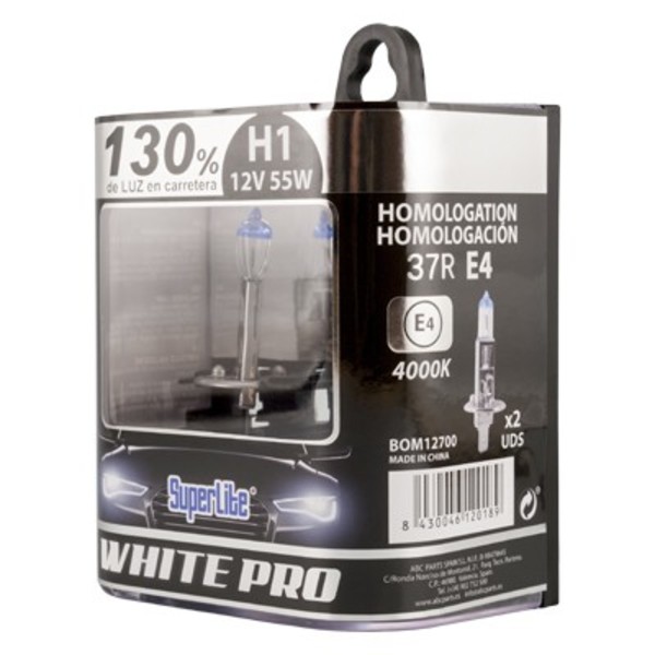 Glödlampa för bil Superlite BOM12700 H1 12V 55W 4000K
