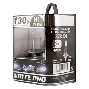 Glödlampa för bil Superlite BOM12700 H1 12V 55W 4000K