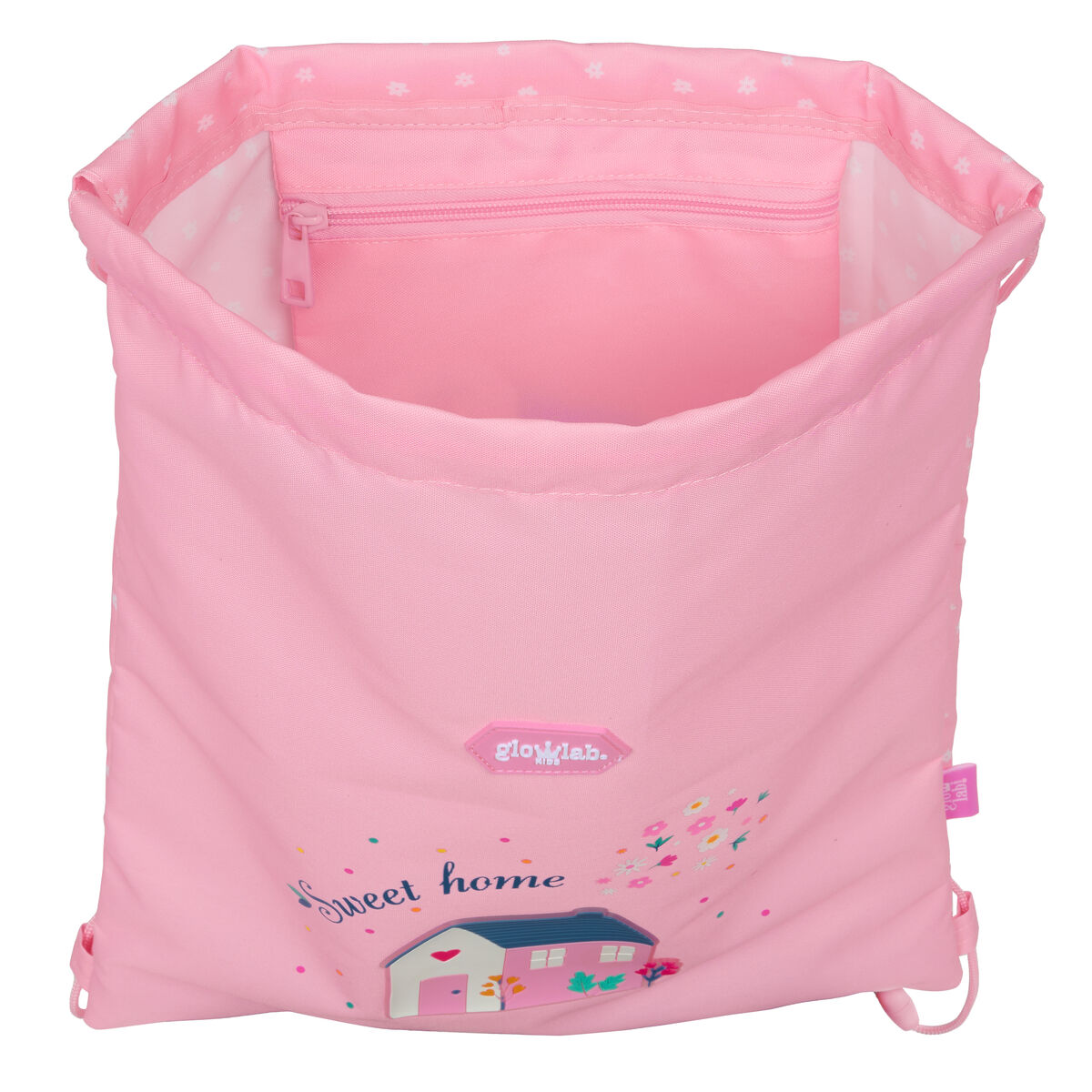 Skopåse med remmar Glow Lab Sweet home Rosa 26 x 34 x 1 cm - 4