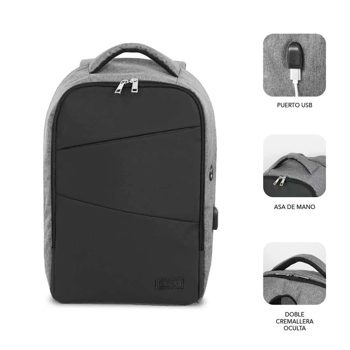 Laptopryggsäck Subblim SUBBP3SA1100 Svart - 2