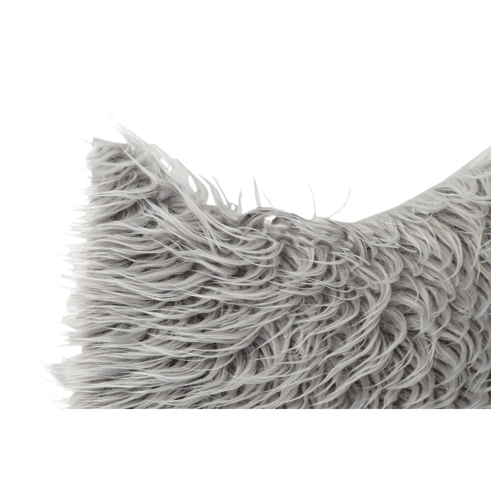 Matta DKD Home Decor Grå Med hår 60 x 90 x 2 cm - 2