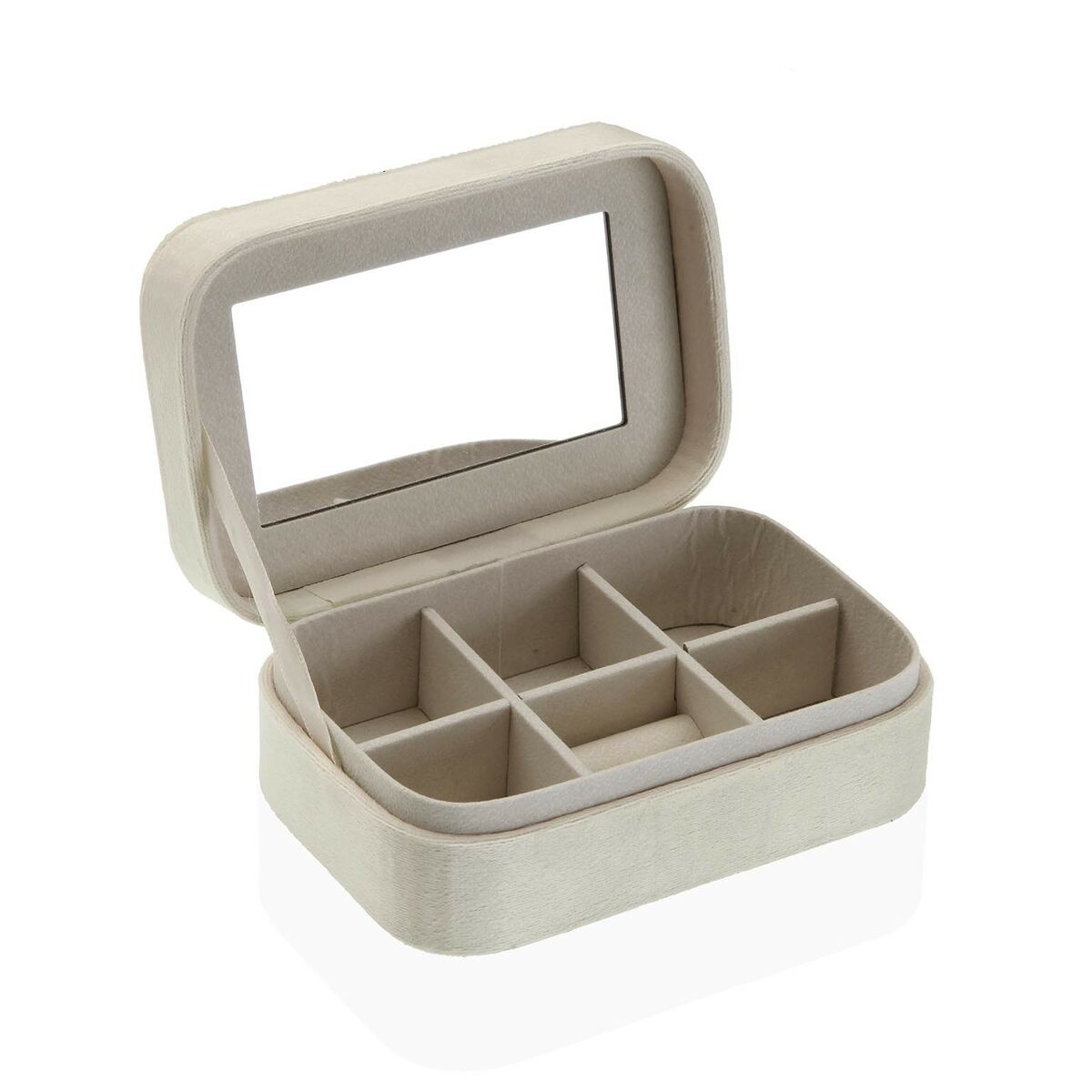 Smyckeskrin Versa Kräm Trä Speglar Trä MDF 10 x 6 x 14,7 cm - 4